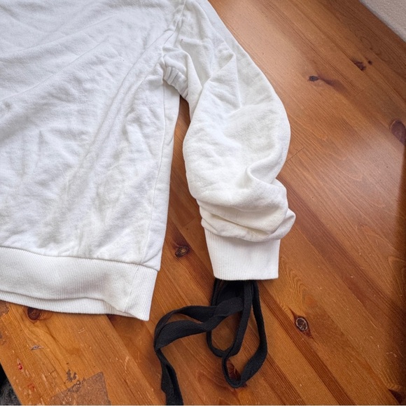 For the Republic White Sweatshirt with Black Ribbon Accents size large - Picture 8 of 8